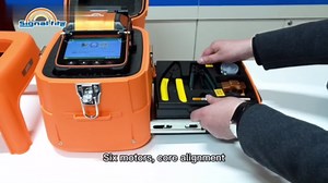 Signalfire AI-9 SM&MM Automatic Fiber Optical Fusion Splicer Integrate Visual Fault Locator and Optical Power Meter FTTH Fiber Optical Welding Splicing 5S Heating 15S (Ai-9) & Fiber Cleaver Kit