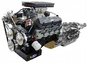 BluePrint Engines Universal AM Mustang Edition Builder Series Small Block Ford 347 C.I. 415 HP Fuel Injected Crate Engine and 4R70W Automatic Transmission with Black Pulley Kit B347FKB4R7M  - Free Shipping