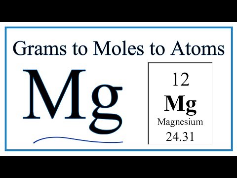 How to Convert Grams Magnesium to Moles (and Moles Mg to Atoms)