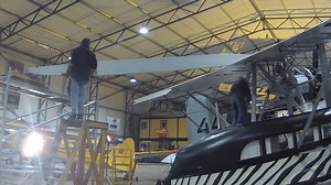 FoF MECHANIC'S CORNER - Fantasy of Flight restoration specialist, Paul Stecewycz arrives in Amsterdam to dis-assemble the Sikorsky S-38, and prepare it for shipping to the US, and its new home at Fantasy of Flight. Boy does he look tired! | Kermit Weeks