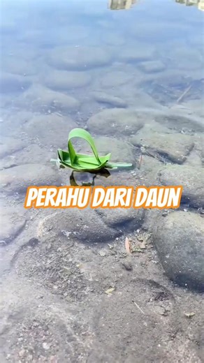cara membuat perahu dari daun #shortsvideo #youtubeshorts #shorts