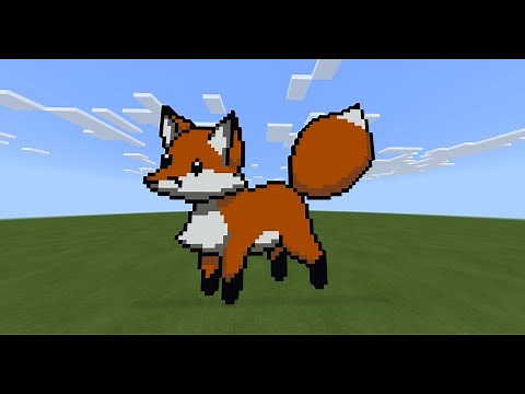 Pixel Art: How To Build A Fox In Minecraft