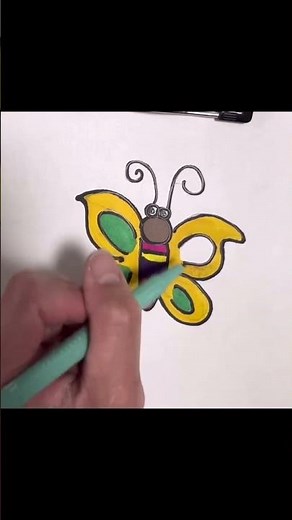 🦋 Cute Butterfly Coloring Page for Kids | Simple & Easy Coloring Fun