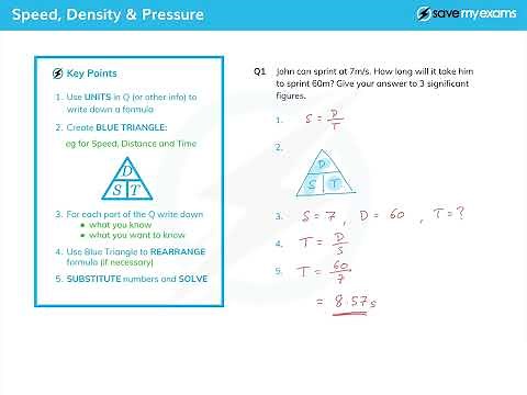 Speed, Density and Pressure pt.1 (EASY Questions) - IGCSE and GCSE Maths