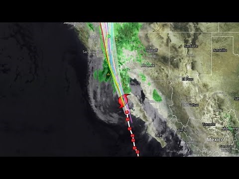 Live Radar: Tracking Hilary's path