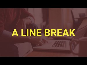 A line Break Shortcut key in MS Word