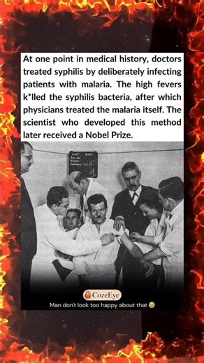 At one point in medical history, doctors treated syphilis by deliberately infecting patients with