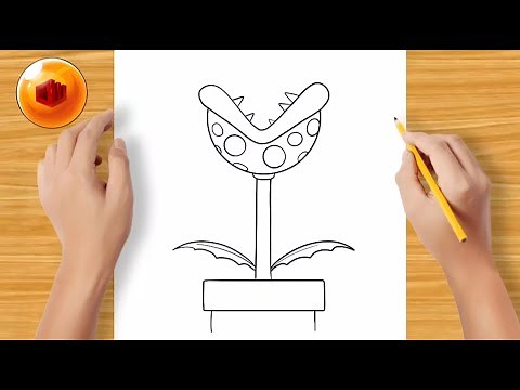 🟢 COMO DIBUJAR LA PLANTA CARNIVORA 🍄 SUPER MARIO BROS MUY FACIL Y PASO A PASO [OVIWORKS]