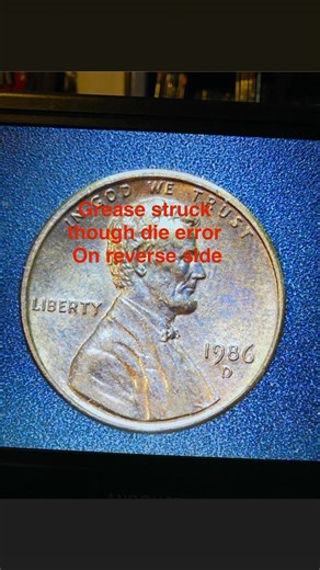 792 reactions · 88 shares | A 1986-D penny with missing or faded...