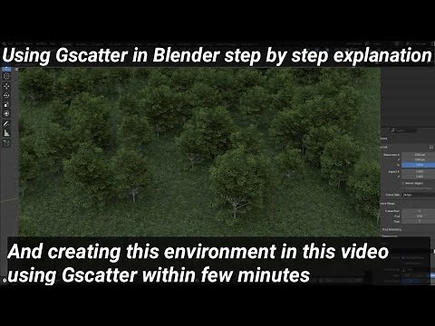 Gscatter in Blender step by step explained and created this environment in this video using Gscatter