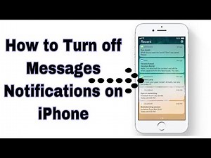 How to Turn Off Message Notifications on iPhone || How to Turn Off SMS Notifications on iPhone