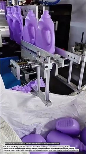 Plastic Bottle Manufacturing Process Using Blow Molding Machine | Industrial Production Technology.