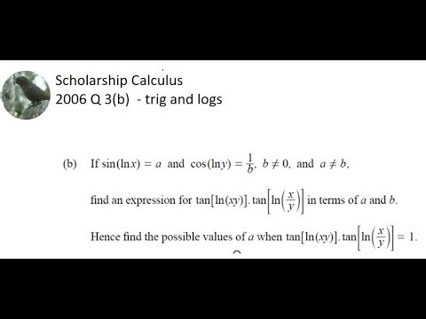 Schol Calculus 2006 - logs and trig