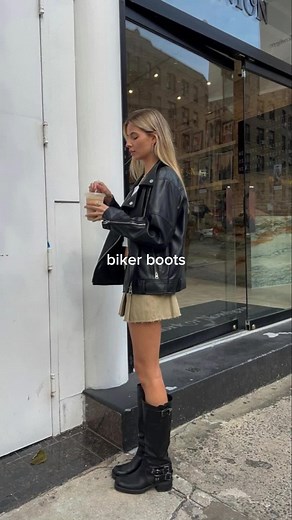 Trendy Biker Boots Outfits for Fashionable OOTDs