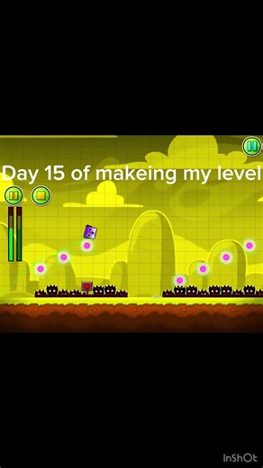 Day 3 of decorating my geometry dash level