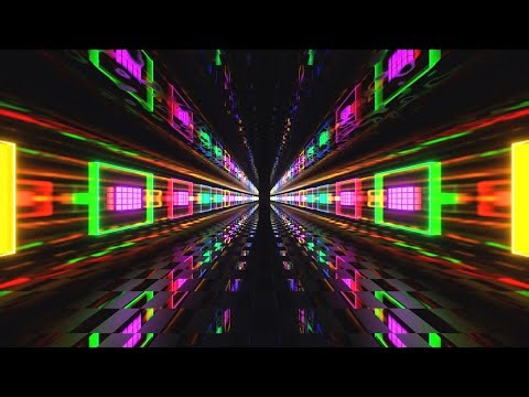 4K Abstract Fast Moving Square Led Lights Metallic Multi Color Screensaver Video Background No sound