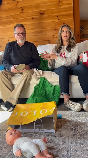 Mom deserves an acting award 😂 We did the Anthropologie prank on my dad and let's just say it definitely worked 😂 #anthrorock #anthropologieprank #rockprank #christmaspresent #anthropology | Hannah Fox