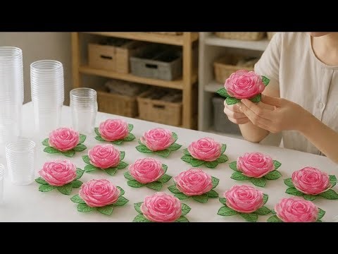 Don't Throw Them Away! Make Gorgeous Flowers from Used Plastic Cups
