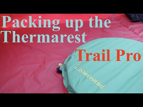 Tips for rolling up your sleeping pad | How to pack up the Therm-a-Rest Trail Pro