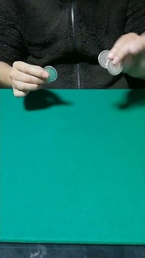 みえてるのに３枚のコインが瞬間移動するマジック 3FLY#shorts