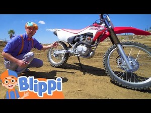 Blippi Explores a Motorcycle ‪@Blippi‬ Moonbug Play and Learn