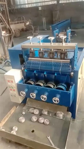 Raw material steel wire scourer making machine