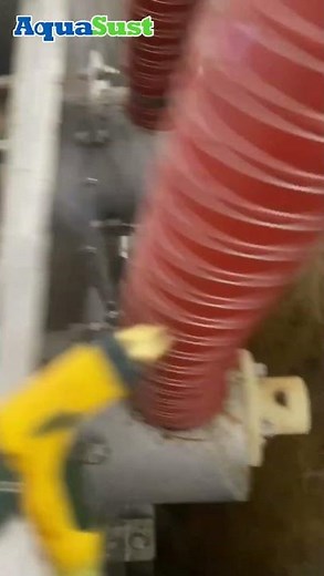 Smart Screw Press in Operation – Sludge Dewatering Process #wastewatertreatment