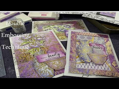 Double Embossing with Joined Together Embossing Folder from Stampin' Up!