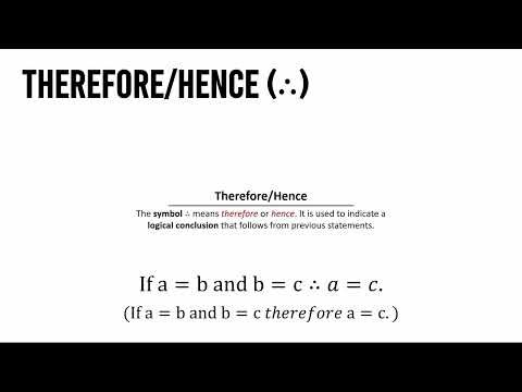 Therefore-Hence Symbol | Arithmetic #124