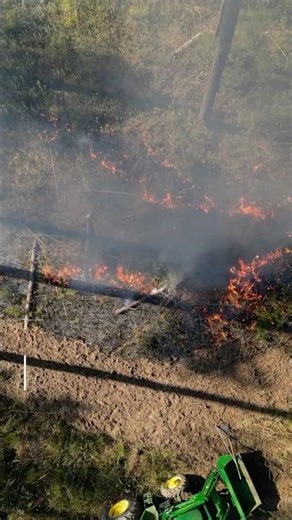 Burning By Treestand Location #deermanagement