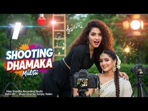 bhojpuri shooting dhamaka || maa shardhe recording studio delhi ||
