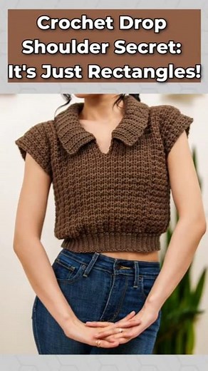 Crochet Drop Shoulder Secret: Just Rectangles!