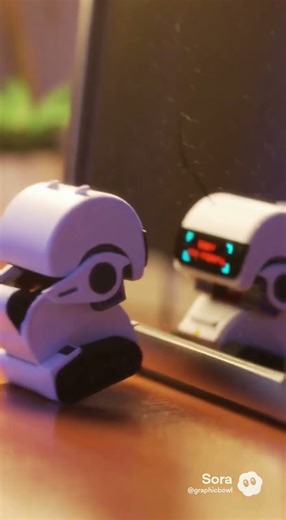 Mo-Mo vs His Own Reflection | Funny Robot Mirror Fail Animation #robot #reflection #skibidi #mirror