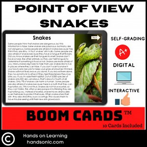 Point of View Boom Cards | 3rd Grade Reading