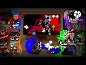 smg4 crew react to Mario Port fnf part 4 + dead Brotherhood gacha club