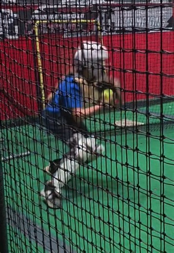 Putting in work even on her time off 💪🥎 Catching ✔️ Hitting ✔️ That grind never stops. Way to work, Annabel! Keep it up! 💜🧡 #SoftballGrind #PutInTheWork #UnityWalters12U #trending #FYP