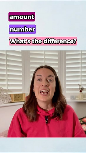 AMOUNT and NUMBER - what’s the difference in English? 🇬🇧 #englishgrammar #grammar #learnenglish | English with Aga