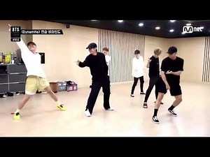 BTS (방탄소년단) during Dynamite practice on Mnet special