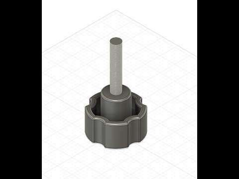 Fusion 360 - Clamping knob modelling