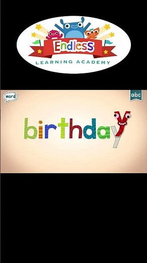 Let's Learn the Letter B and the Word Birthday with Endless Reader | Part 1 #shorts