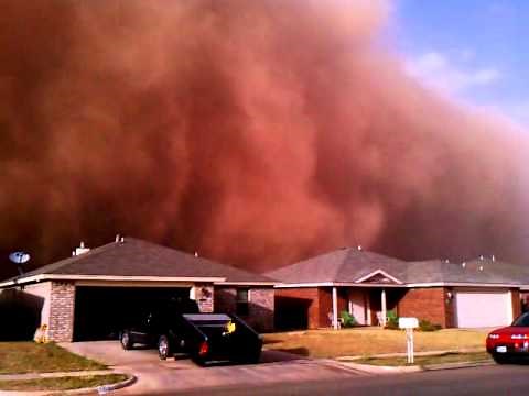 Lubbock, Tx. Dust Cloud, Sandstorm, Haboob, Dust Storm 10/17/11