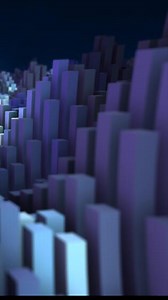 Download Abstract futuristic landscape made of tall glowing rectangular blocks with a digital feel for free