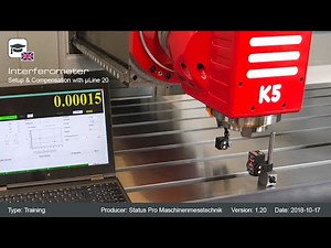 µLine Laser Interferometer training englisch setup and software compensation