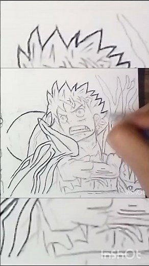 QUICK sketch of MONKEY D LUFFY HOW to DRAW | ONE peice |