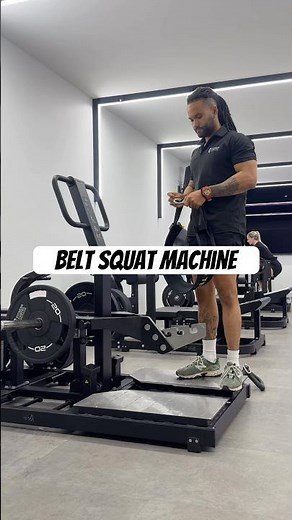How to use the belt squat machine