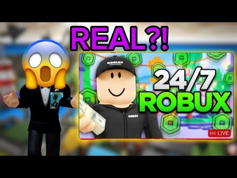 The FIRST REAL 24/7 FREE robux giveaway livestream?!