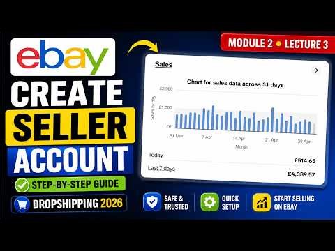 How to Create an eBay Seller Account in 2026 (Beginner Tutorial) | eBay Dropshipping Course
