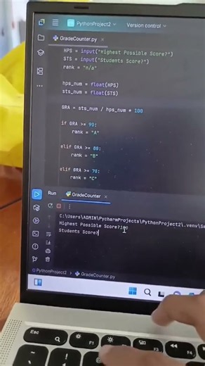 first python script.