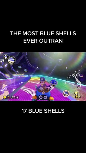 Outrunning 17 Blue Shells in Mario Kart 8 Deluxe