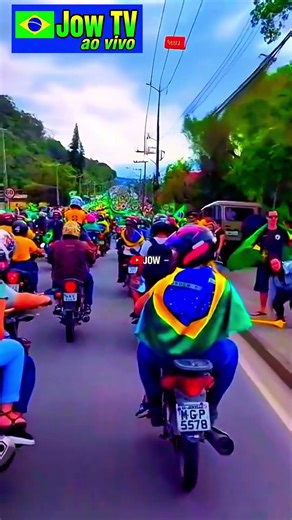 milhares de motoqueiro indo em direção a Brasília com a favor da anistia #bolsonaro #mito #anistia